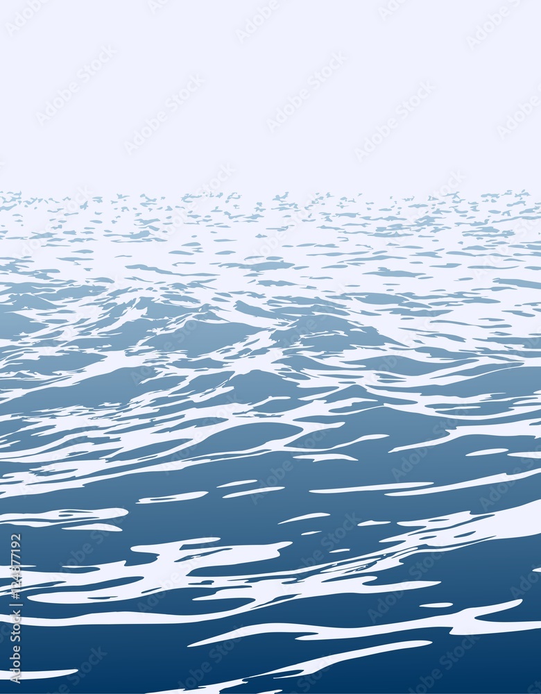 Naklejka premium Blue ocean. 