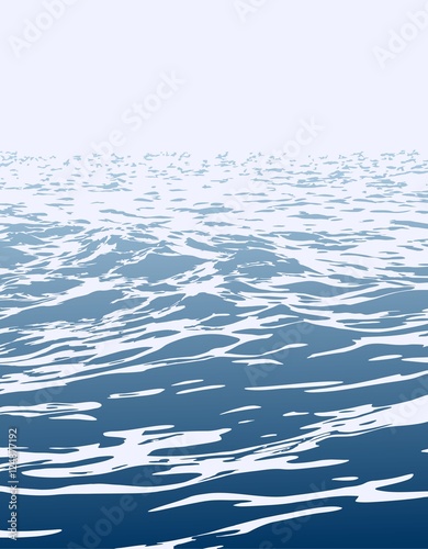 Blue ocean. 
