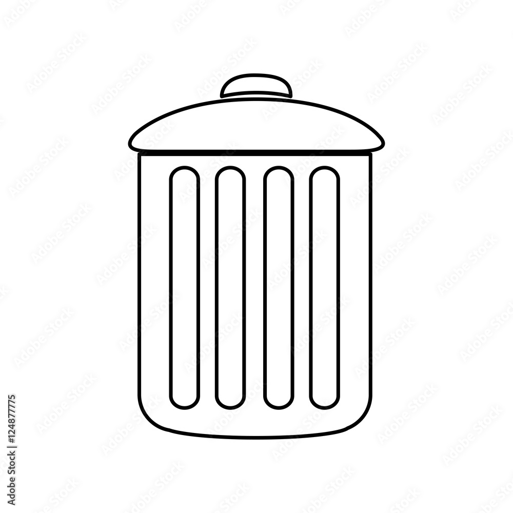 trash can icon image vector illustration design trash can icon image vector illustration design