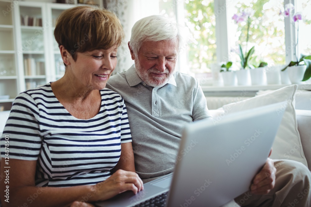 Senior couple using laptop Senior couple using laptop