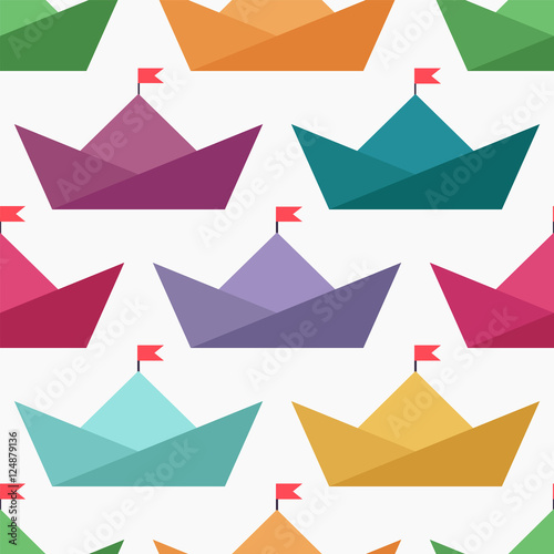 Paper boat pattern