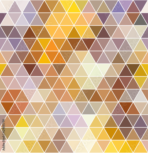 Seamless colorful autumn triangle pattern