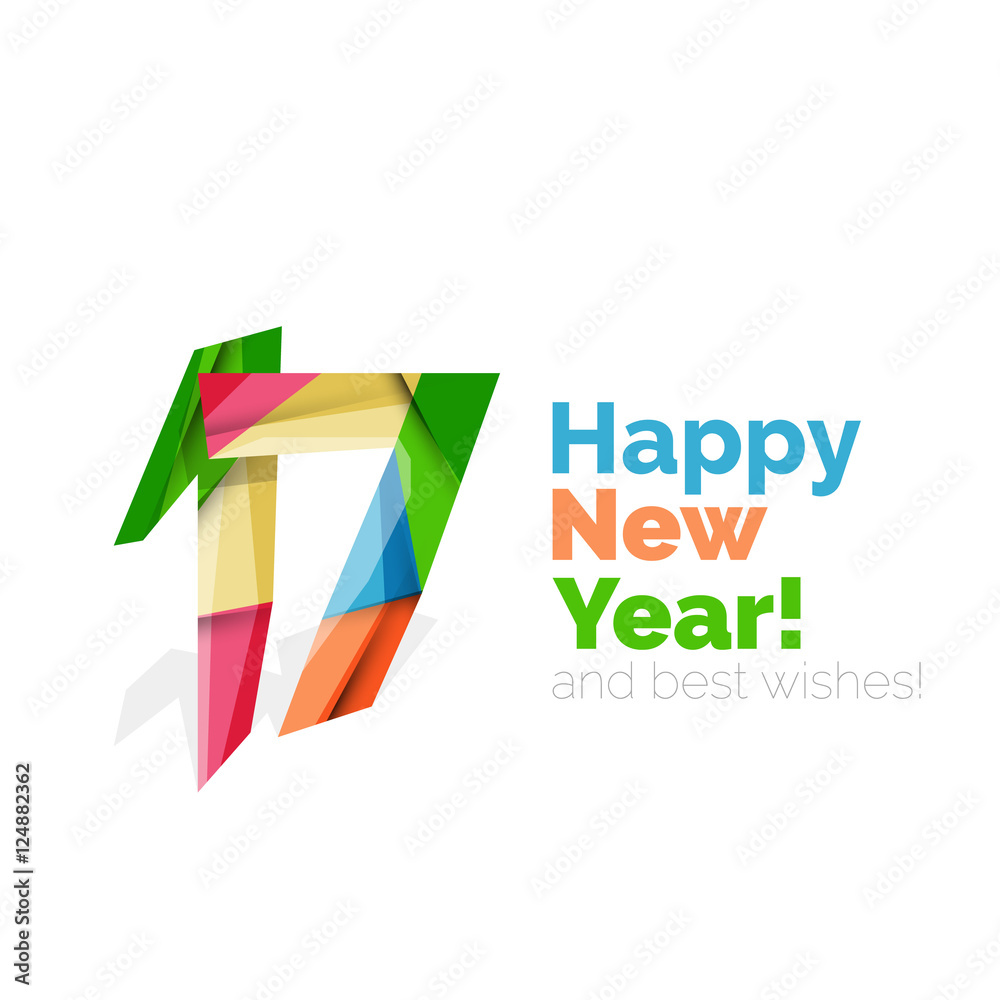 Happy New Year and Chrismas holiday greeting card elements Happy New Year and Chrismas holiday greeting card elements