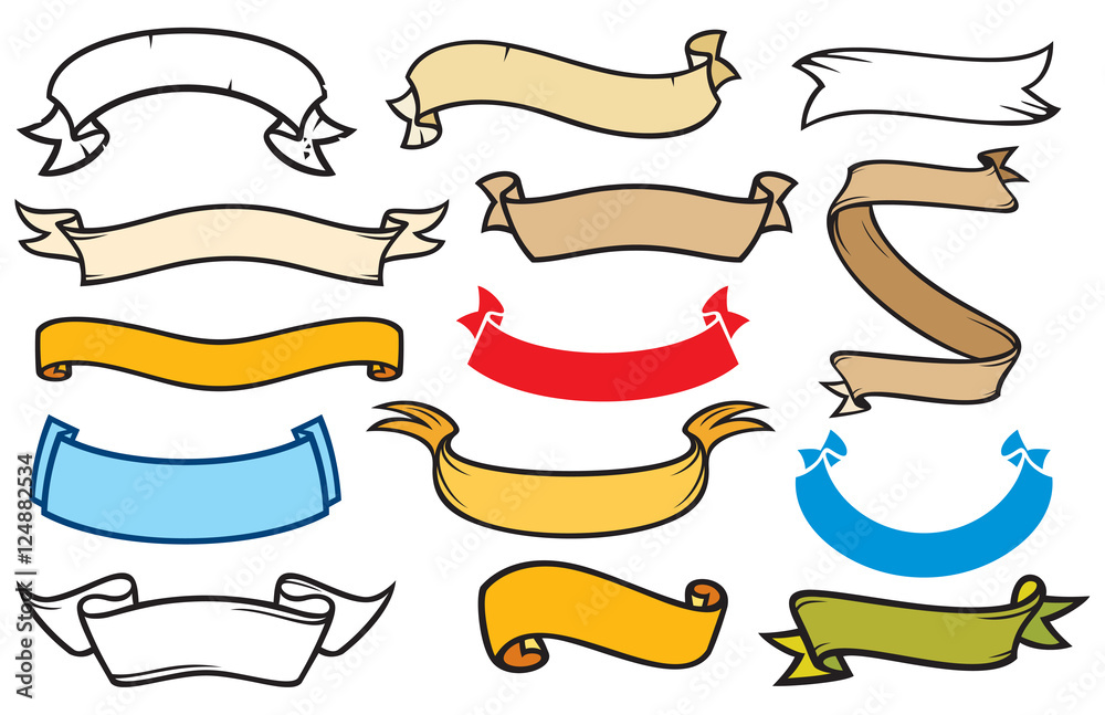 banners set (old ribbons collection)
