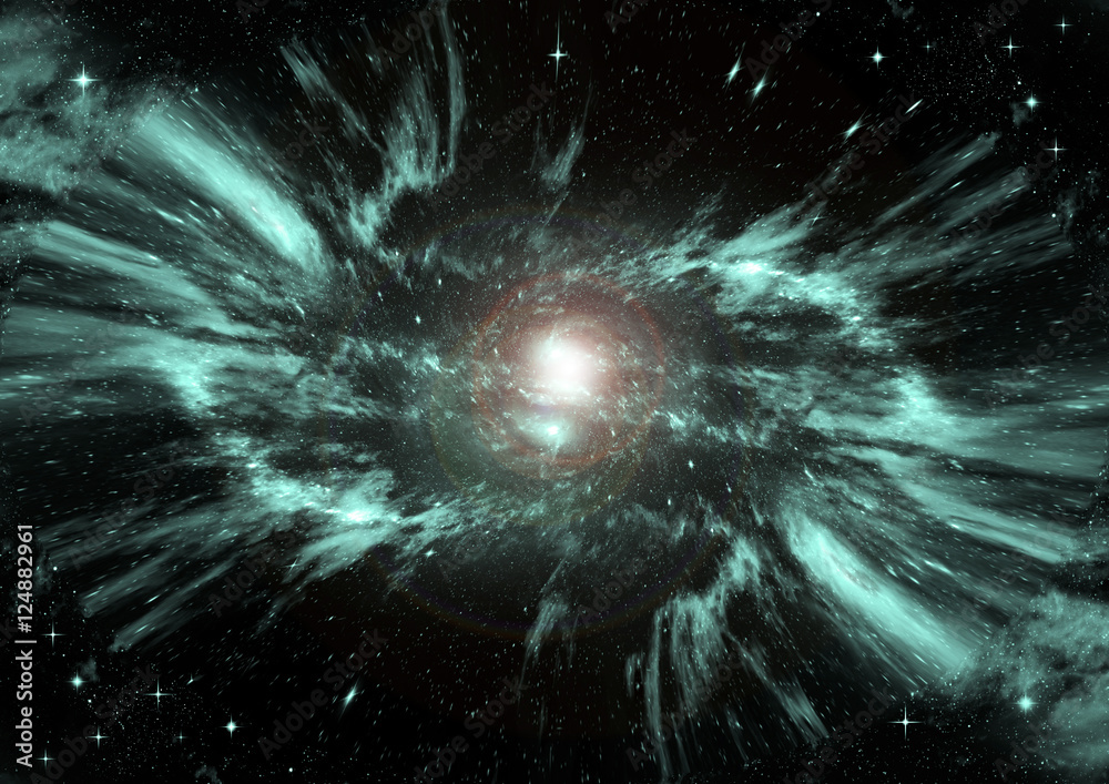galaxy in a free space galaxy in a free space