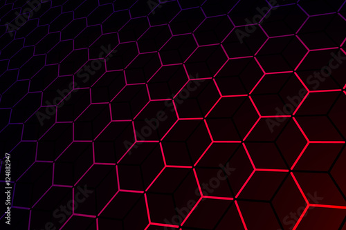 Background with hexagon texture