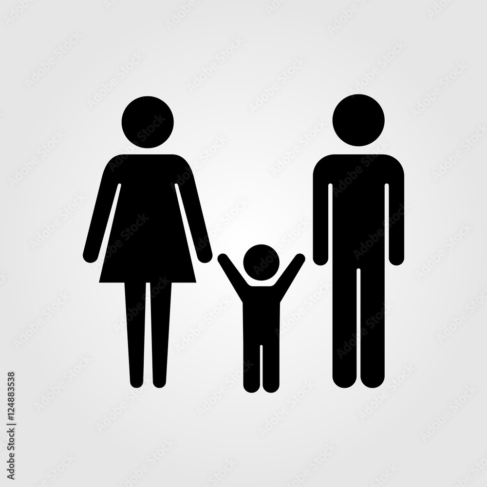 Pram stroller vector icon Pram stroller vector icon