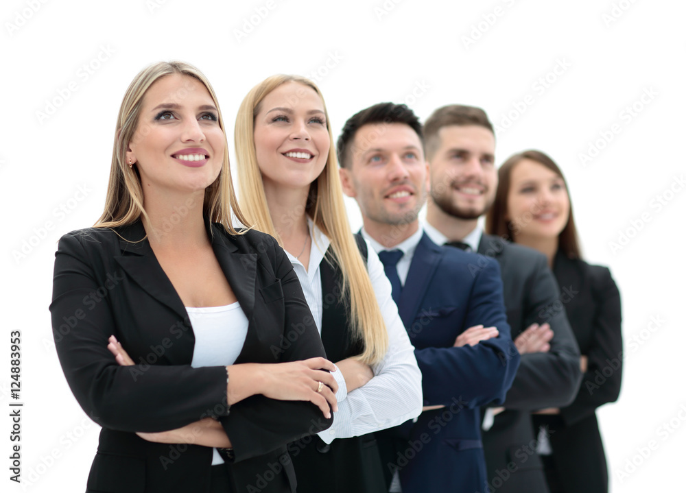Successfull busines team isolated on white background Successfull busines team isolated on white background