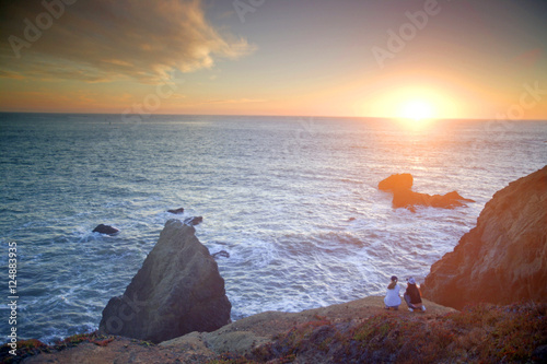 Obraz na plátně pacific coast sunset ppl