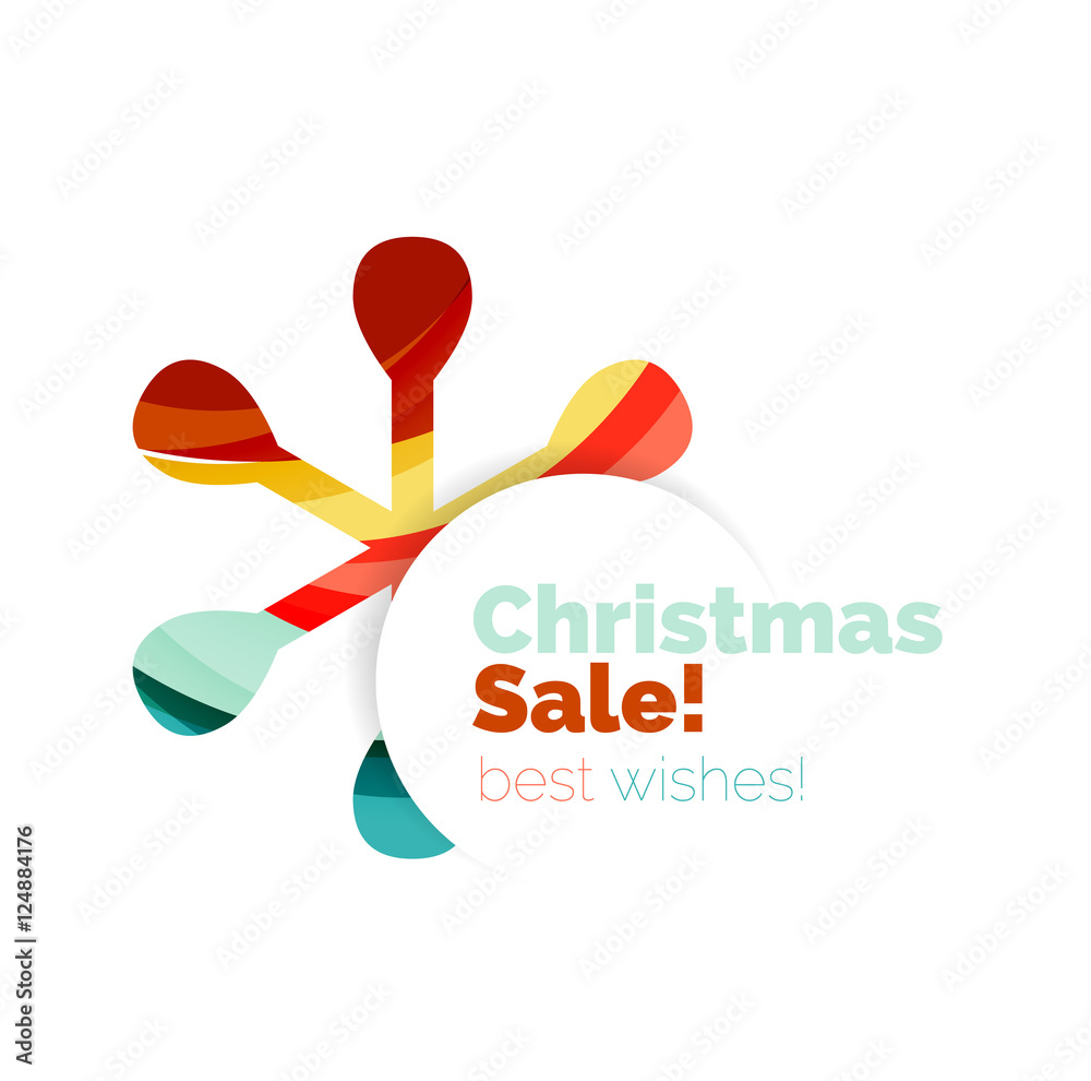 Abstract geometric Christmas banner Abstract geometric Christmas banner