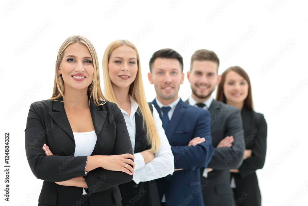 Successfull busines team isolated on white background Successfull busines team isolated on white background