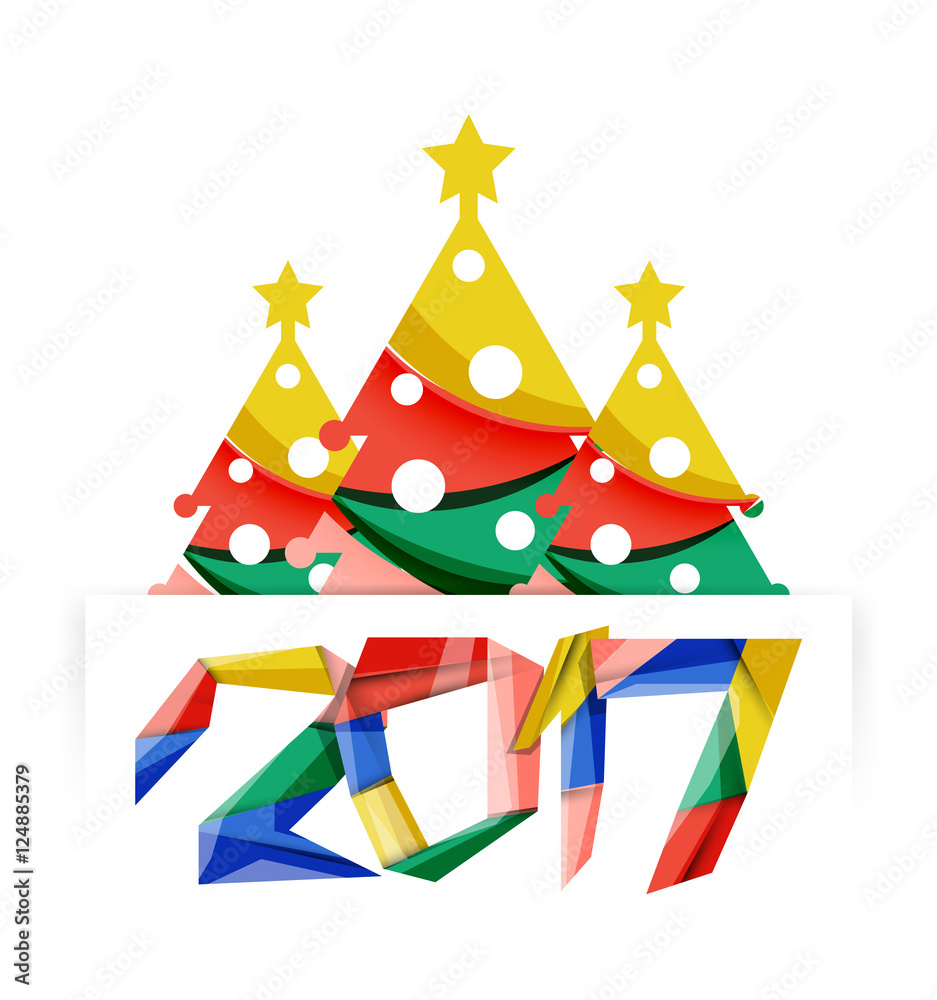 2017 Christmas and New Year Geometric Banner 2017 Christmas and New Year Geometric Banner