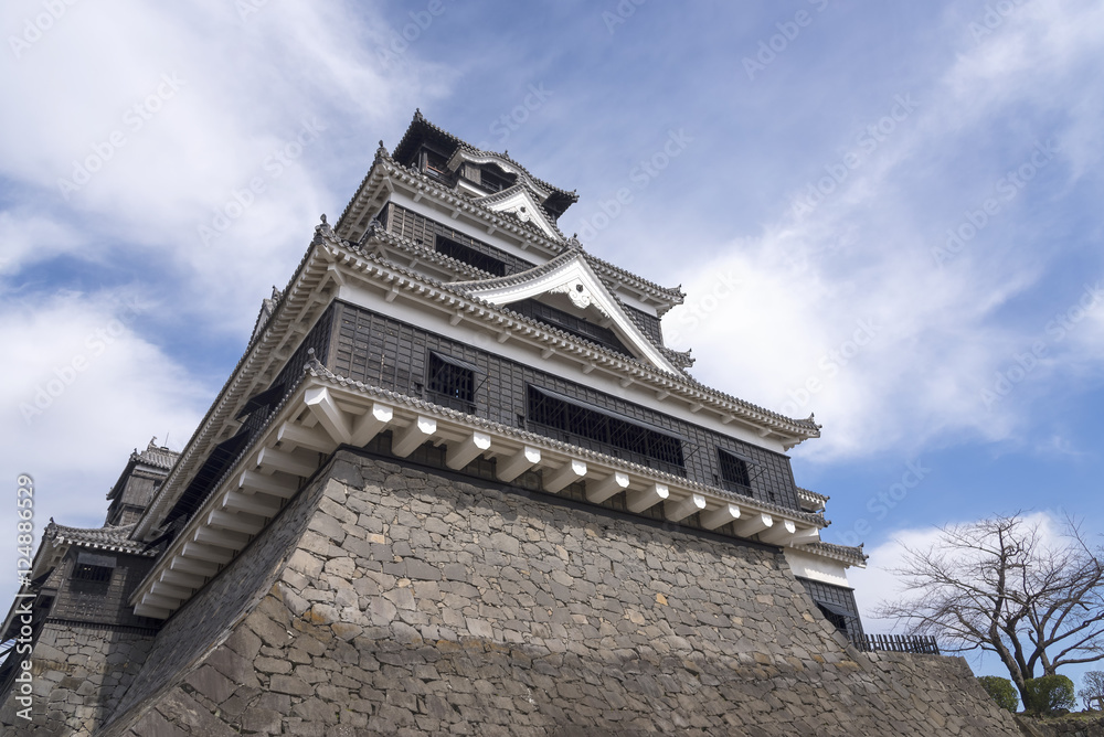 Kumamoto Castle and Beautiful sky at Kumamoto-Kyushu, Japan. Kumamoto Castle and Beautiful sky at Kumamoto-Kyushu, Japan.