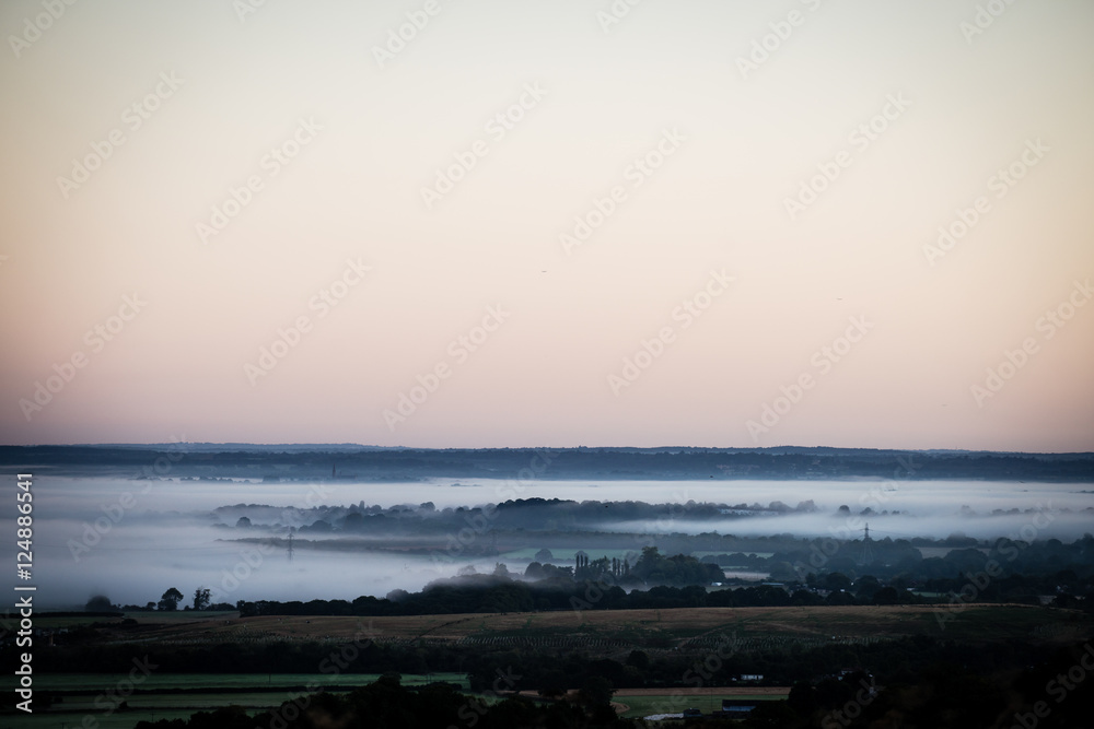 Obraz premium Misty Shoreham sunrise
