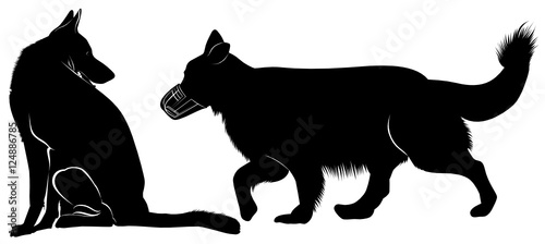 shepherd. German Shepherd Silhouette