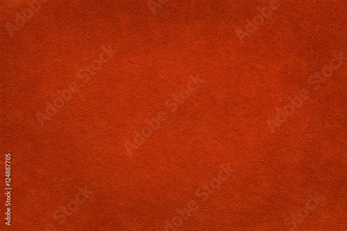 Brick red felt background close up based on natural texture