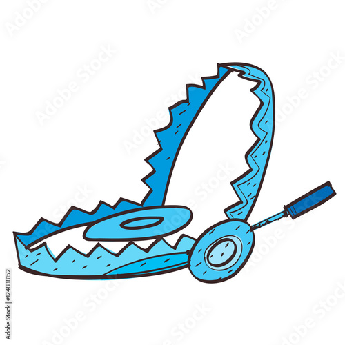 Trap color icon with a black outline on a white background.