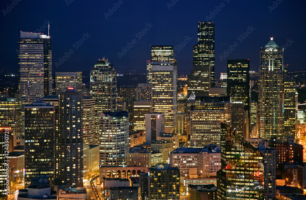 Naklejka premium noc miejska