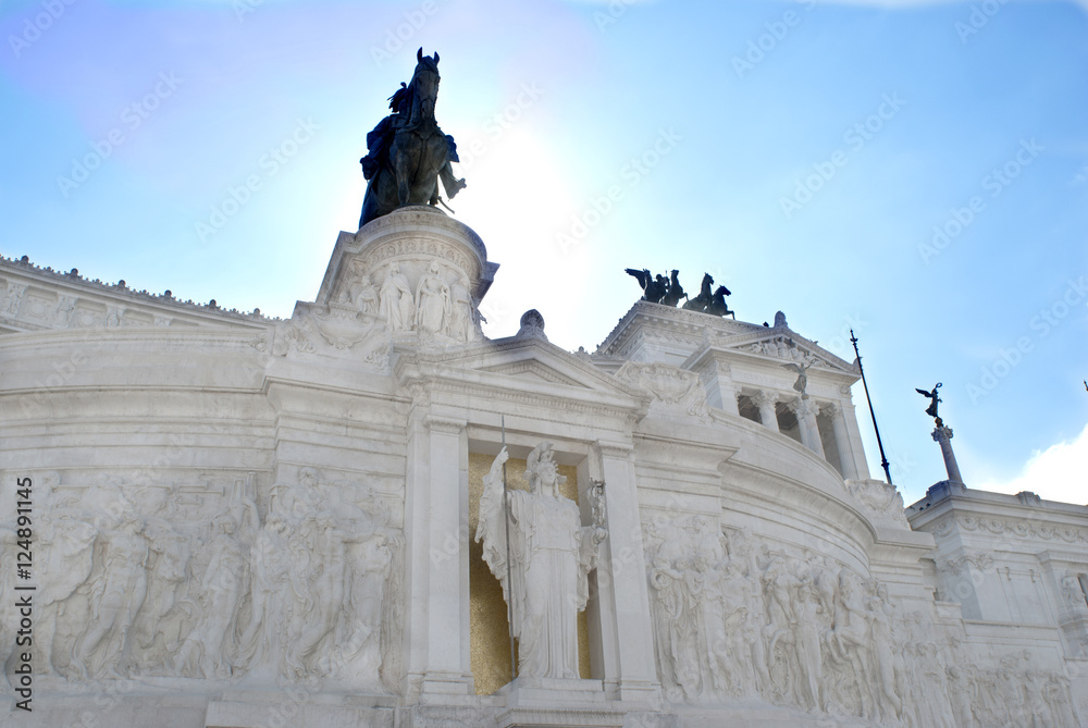 monumental complex of Victorian at Rome.Detail of the monument