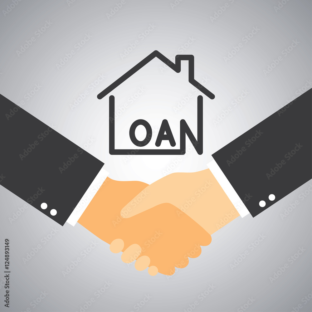 Handshake deal for house loan agreement Handshake deal for house loan agreement