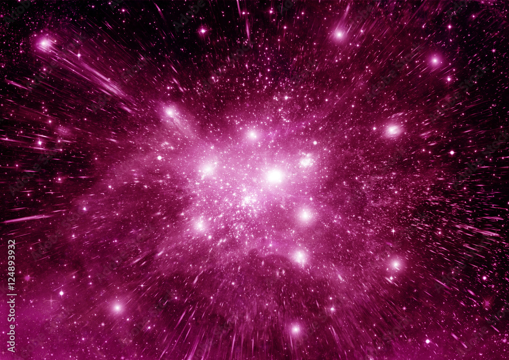 galaxy in a free space galaxy in a free space