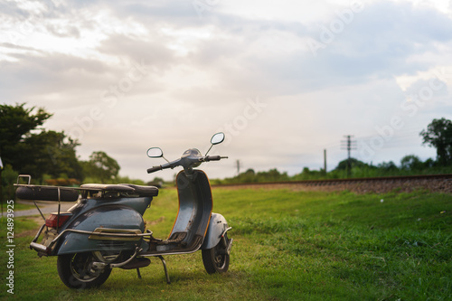 vintage vespa sprint scooter