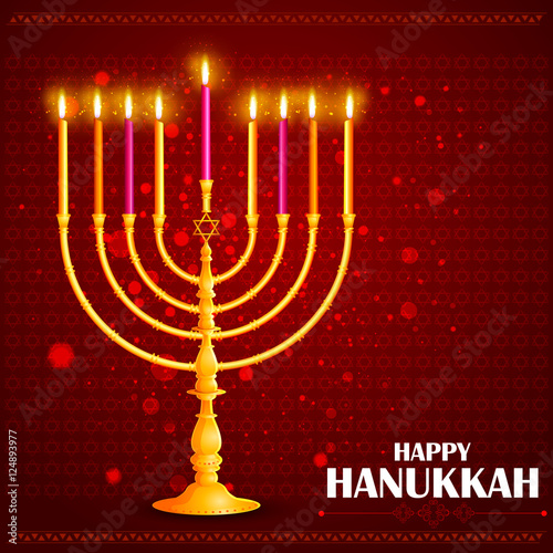 Happy Hanukkah for Israel Festival of Lights celebration