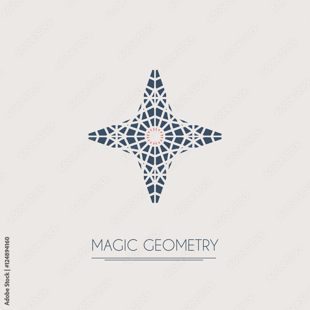Vector geometric symbol Vector geometric symbol