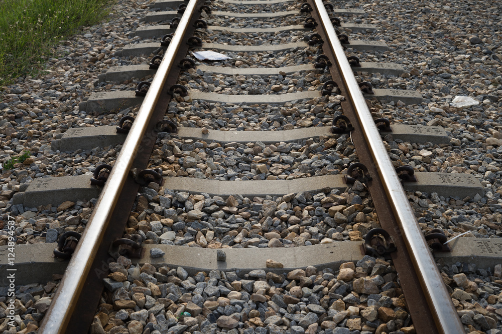The length of the railway track The length of the railway track