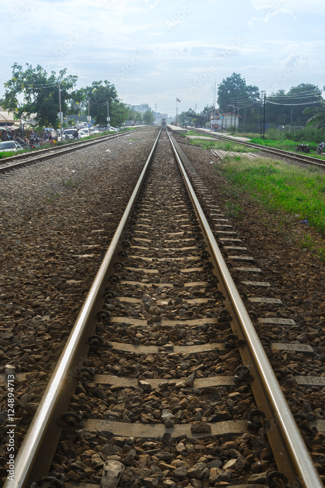 The length of the railway track