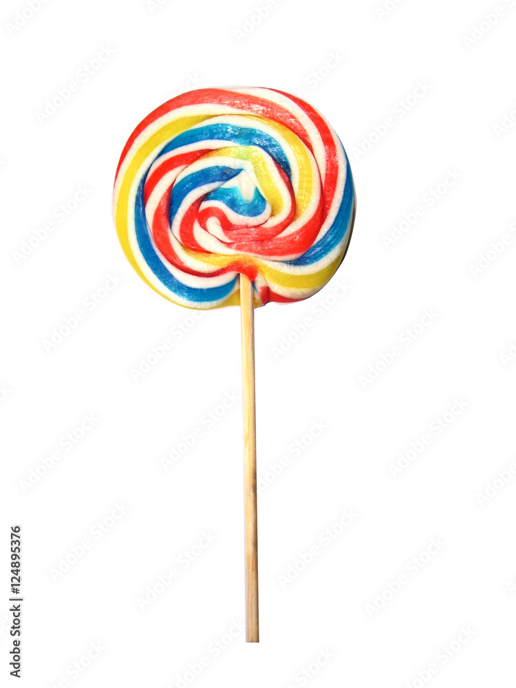 Colorful lollipop isolated in white Colorful lollipop isolated in white