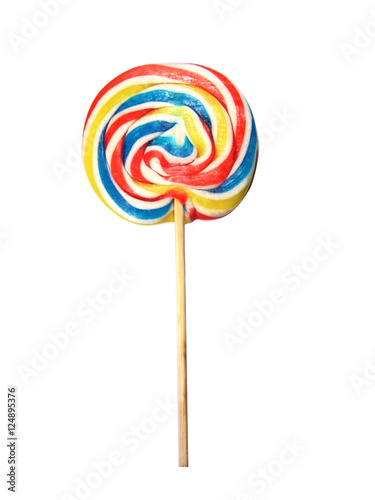 Colorful lollipop isolated in white © tempusfugit1980