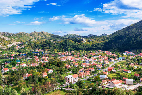 Houses in Cetinje Montenegro photo