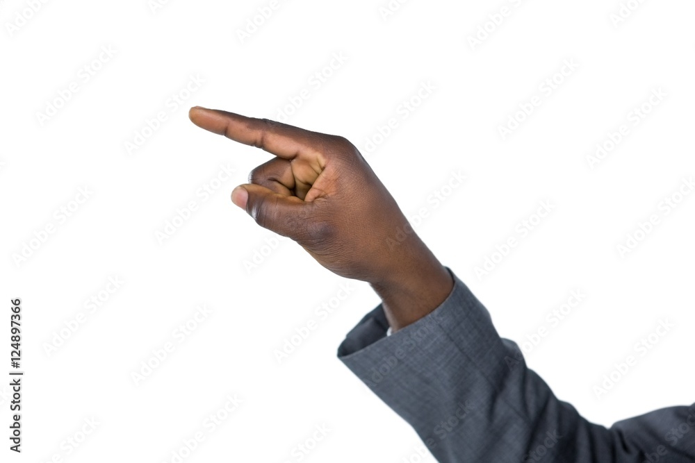 Fototapeta premium Hand pointing finger