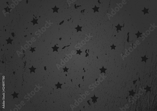 Dark background with stars. Grunge.