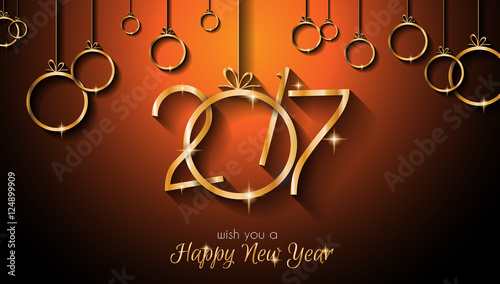 2017 Happy New Year Background for your Seasonal Flyers