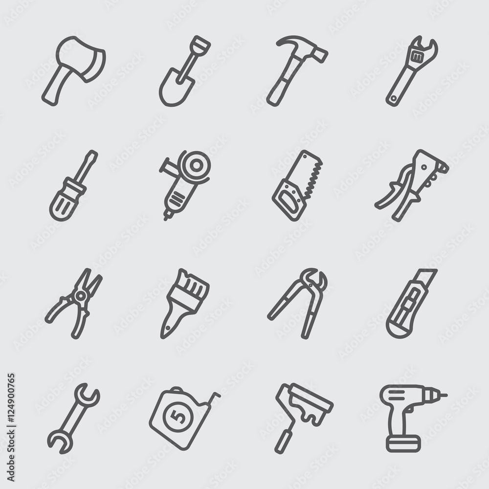 Tools line icon Tools line icon