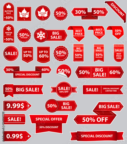 Sale Banner Ribbons