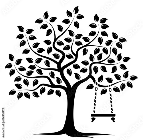 tree with swing