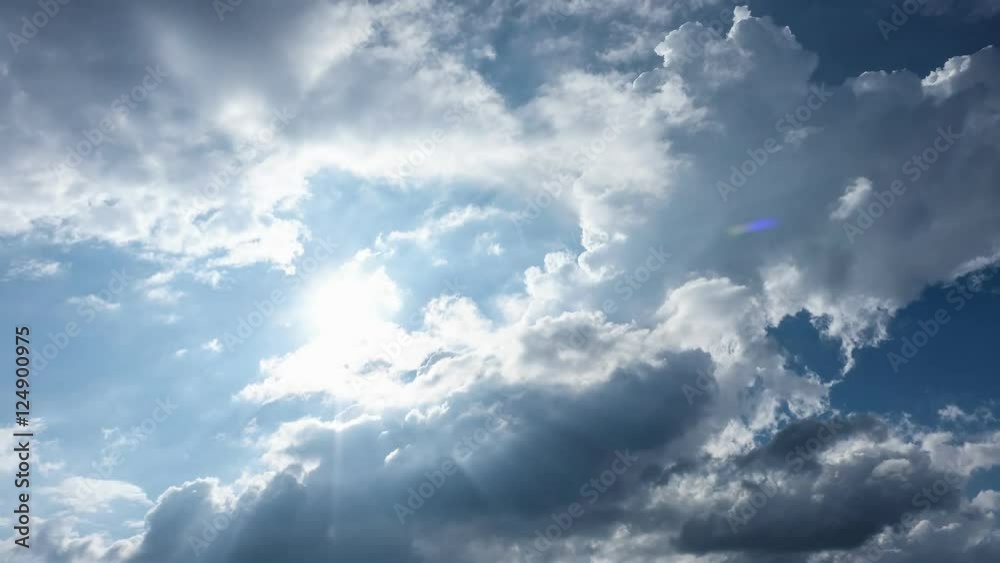 Sun shining after rain cloud passing - Tinelapse 4k Sun shining after rain cloud passing - Tinelapse 4k