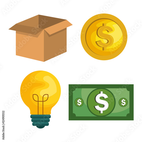 crowd funding concept icons vector illustration design