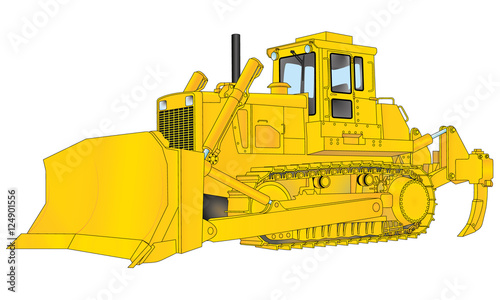 Bulldozer ou Bouteur.