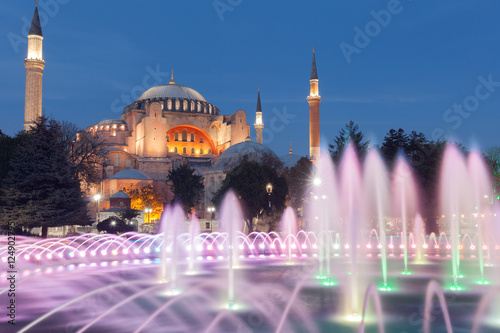 Hagia Sophia, a former Orthodox patriarchal basilica, later mosque and now museum in Istanbul, Turkey. photo