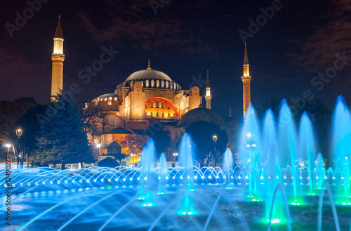 Hagia Sophia, a former Orthodox patriarchal basilica, later  mosque and now  museum in Istanbul, Turkey. photo