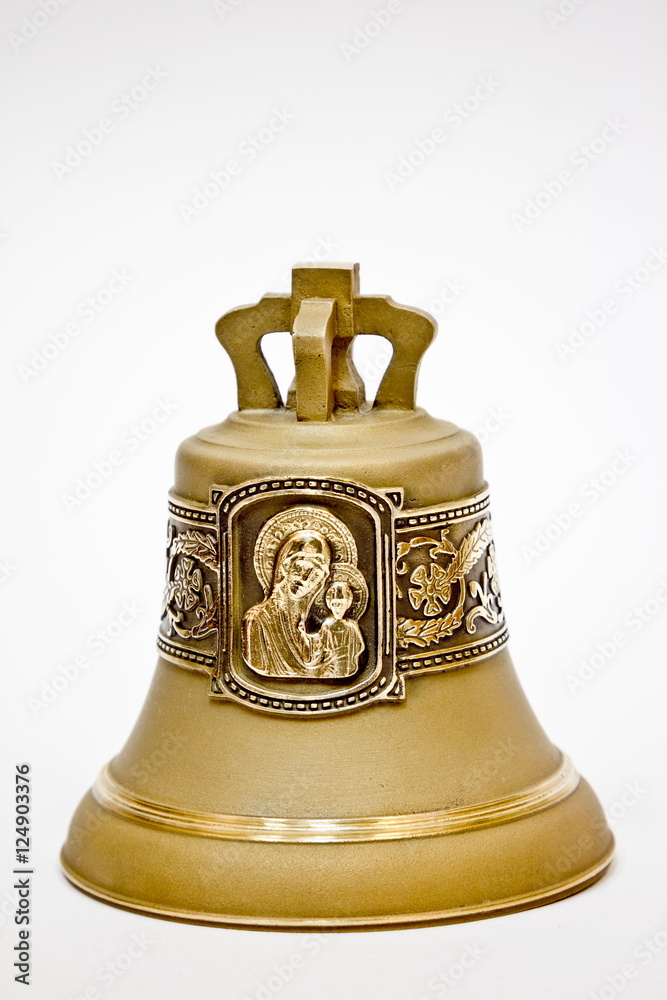 Bronze bell with the image of the Mother of God the Virgin Mary Bronze bell with the image of the Mother of God the Virgin Mary