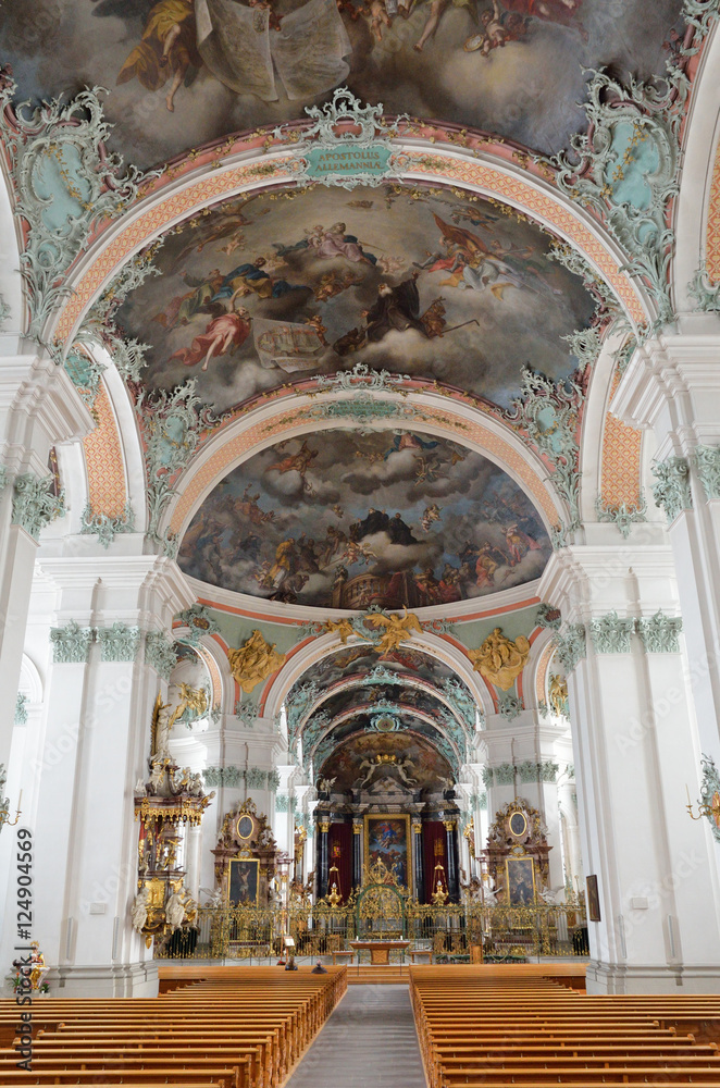Inside of the St. Gallen cathedral