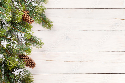 Christmas background with pine tree