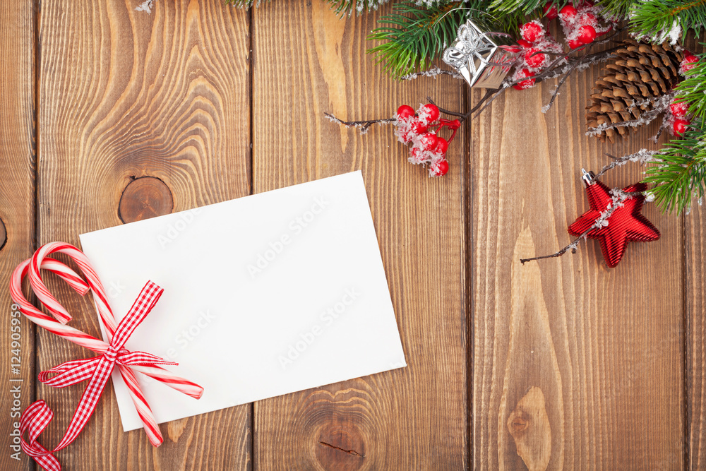 Christmas greeting card or photo frames