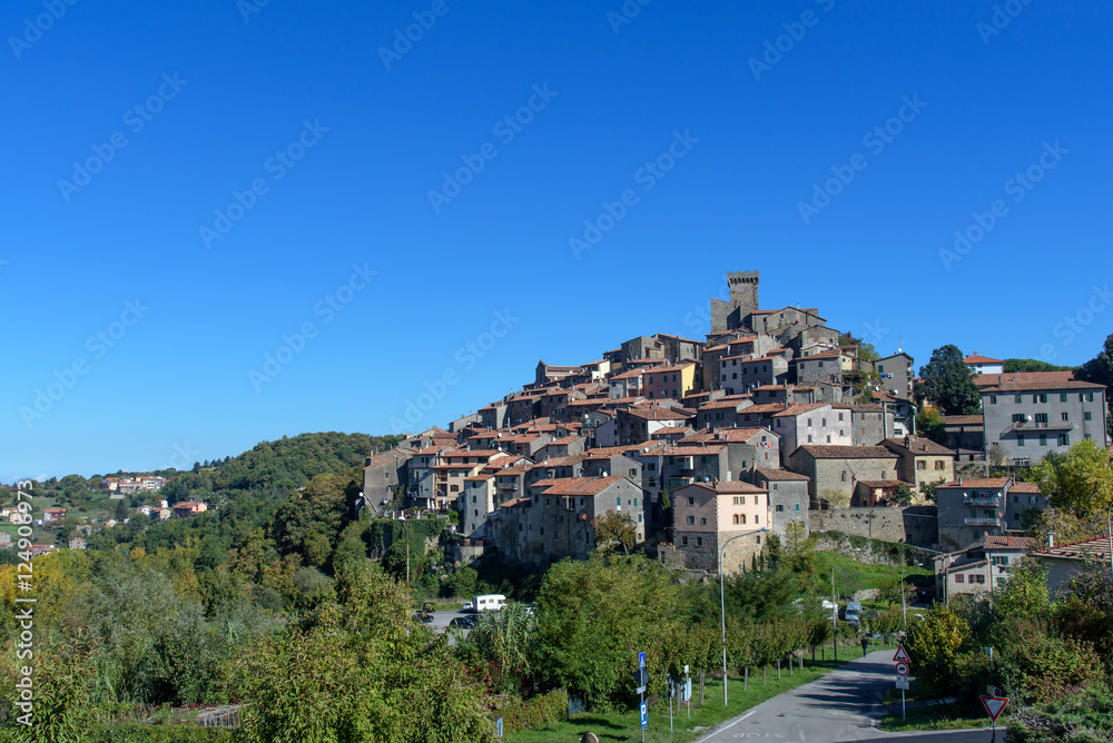 historic village of Arcidosso, tuscany, italy