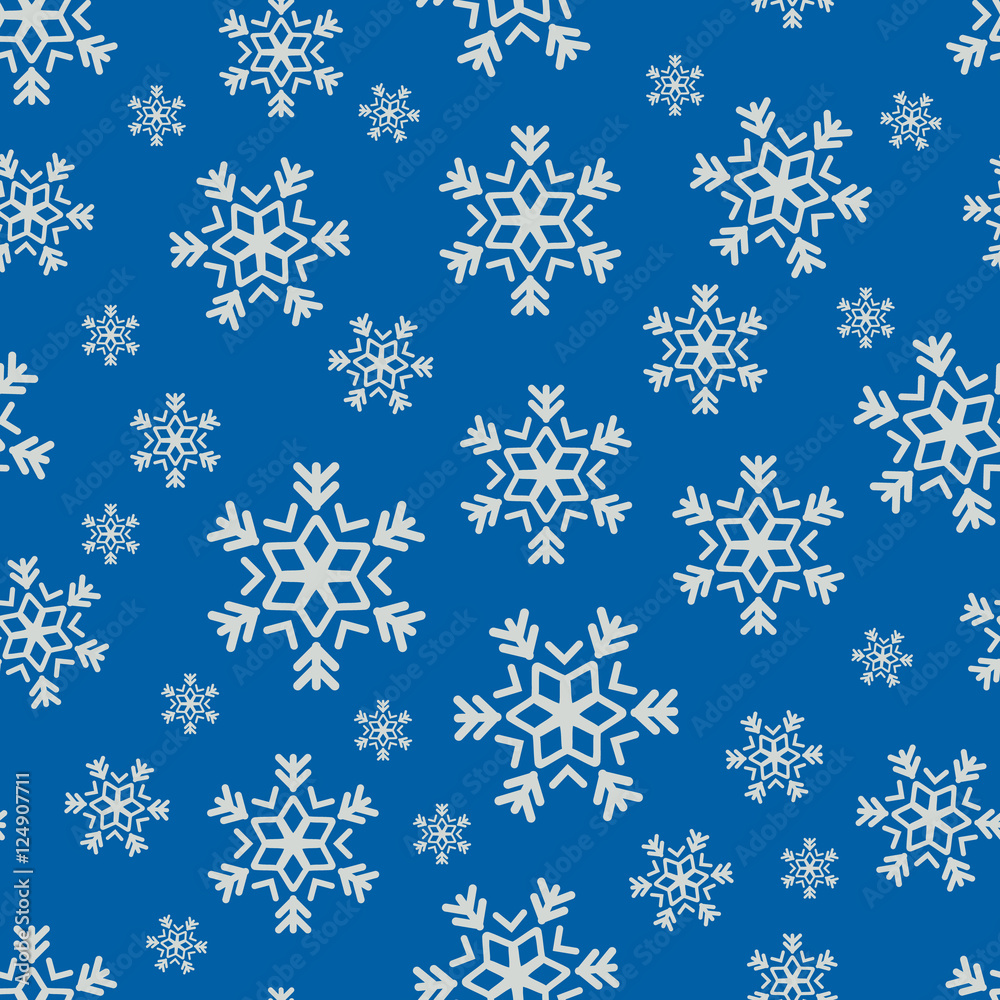Snowflake winter pattern, Seamless winter pattern with abstract snowflakes Snowflake winter pattern, Seamless winter pattern with abstract snowflakes